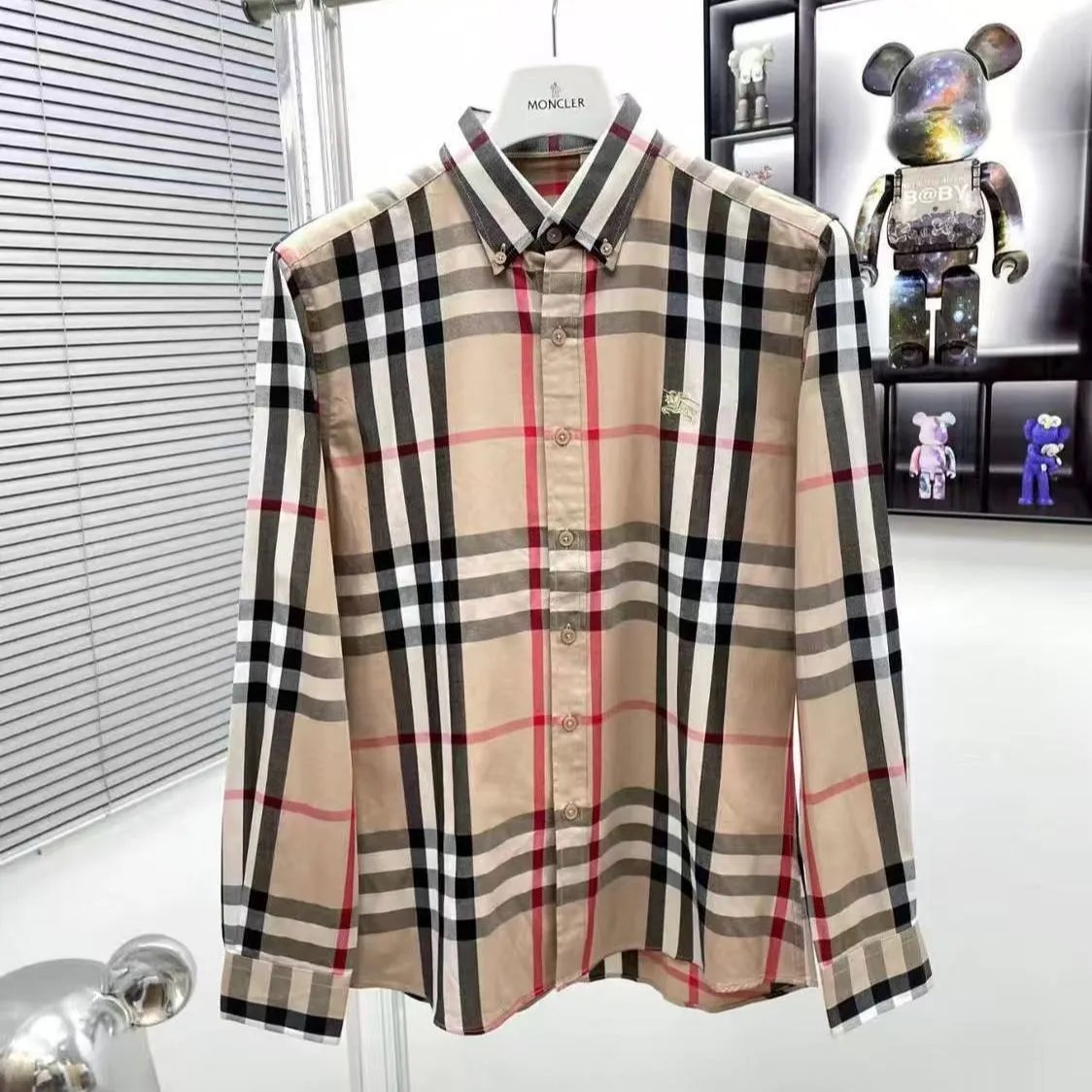 Burberry Shirts Check Button-Down Shirt — 1