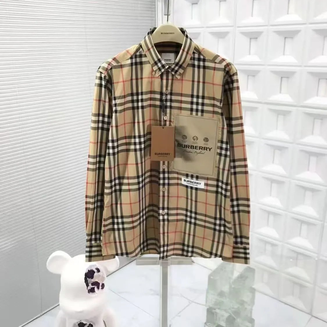 Burberry Shirts Check Button-Down Shirt — 2