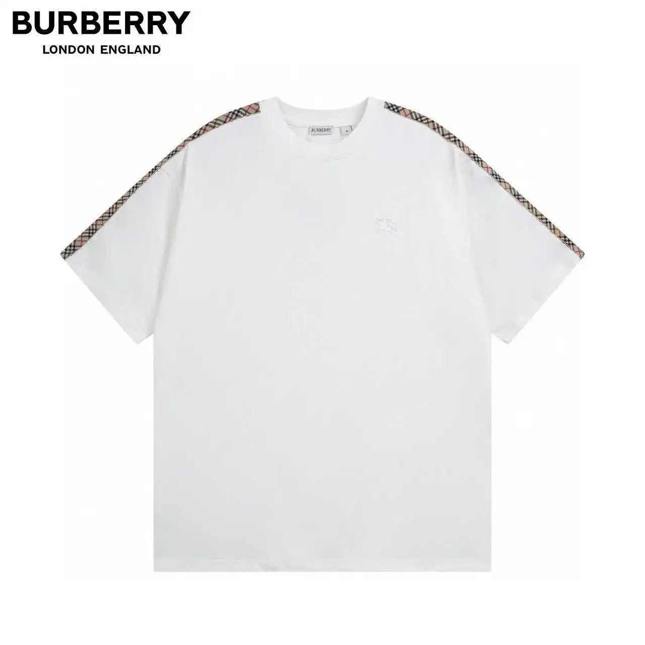 Gucci Shirts Short-Sleeve Polo Shirt with Contrast-Trim Collar — Burberry 13