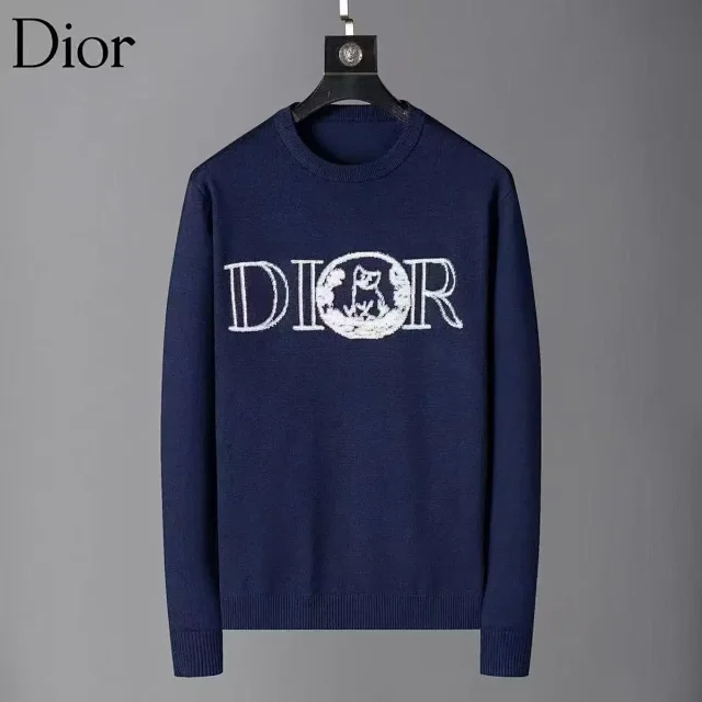 Prada Knitwear Crewneck logo knit sweater product detail image 7