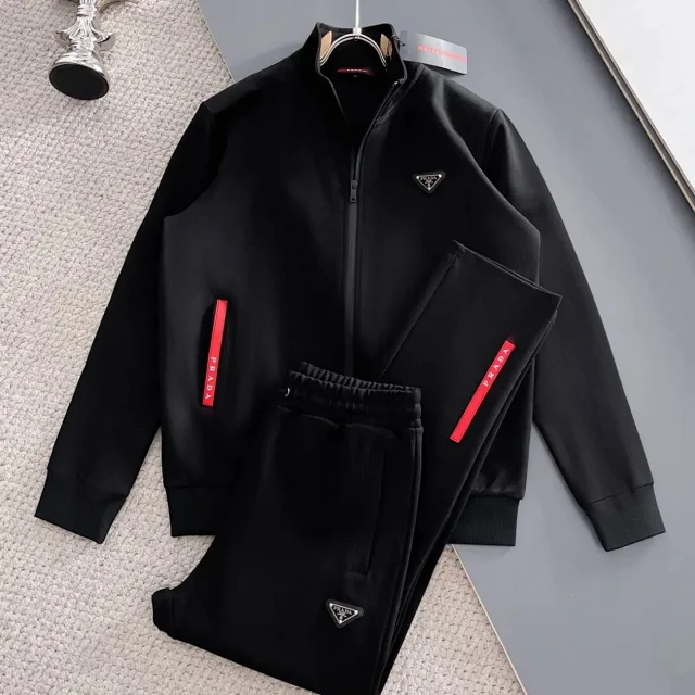 Prada Matching Sets Zip-Up Jacket and Joggers Set product detail image 2