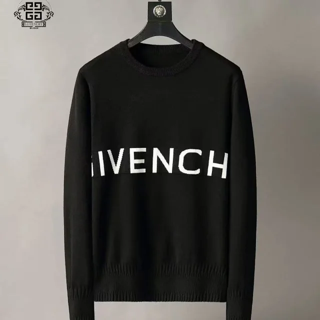 Prada Knitwear Crewneck logo knit sweater product detail image 16