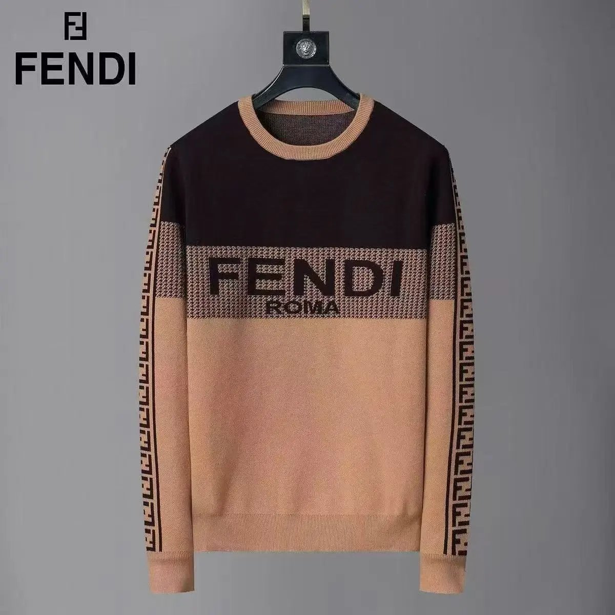 Prada Knitwear Crewneck logo knit sweater image 8
