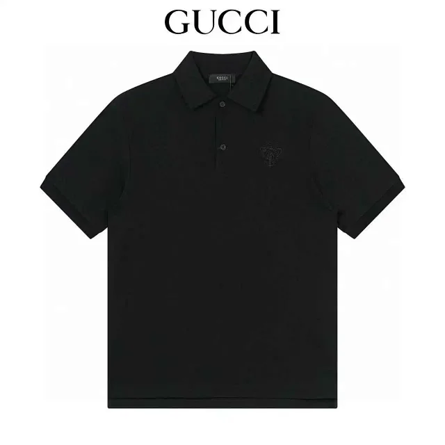 Gucci Shirts Short-Sleeve Polo Shirt with Contrast-Trim Collar product detail image 6