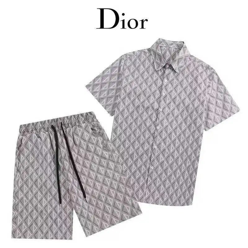 Louis Vuitton Matching Sets Short-Sleeve Printed Shirt and Drawstring Shorts Set image 11