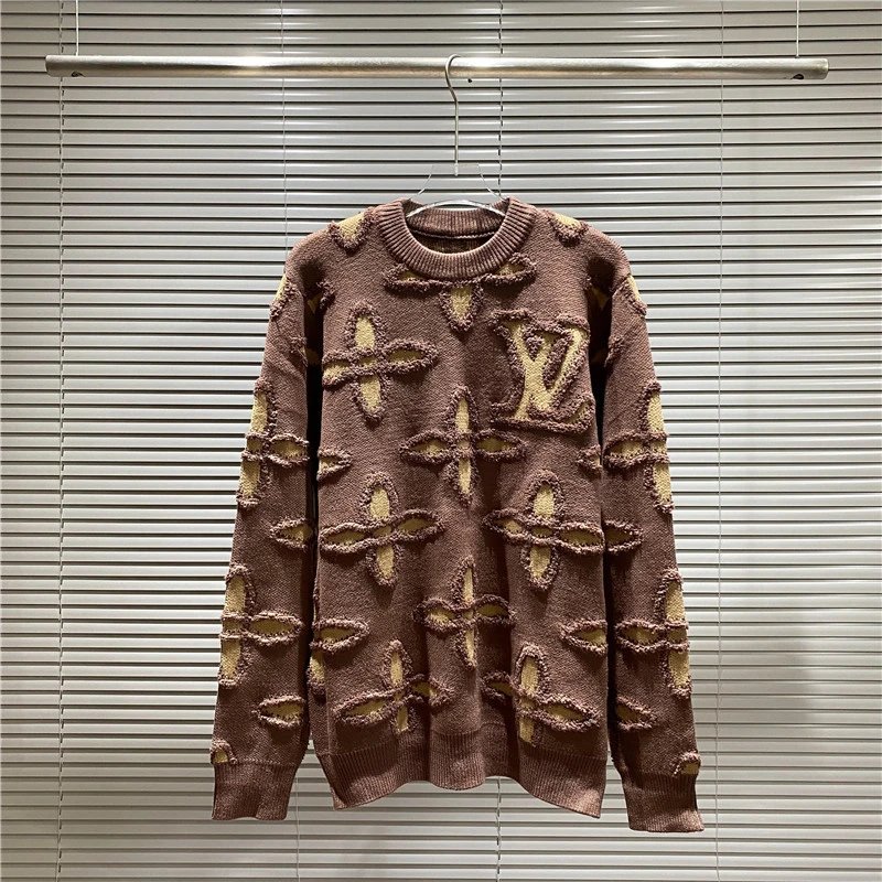 Louis Vuitton Knitwear LV Monogram intarsia crewneck sweater image 8
