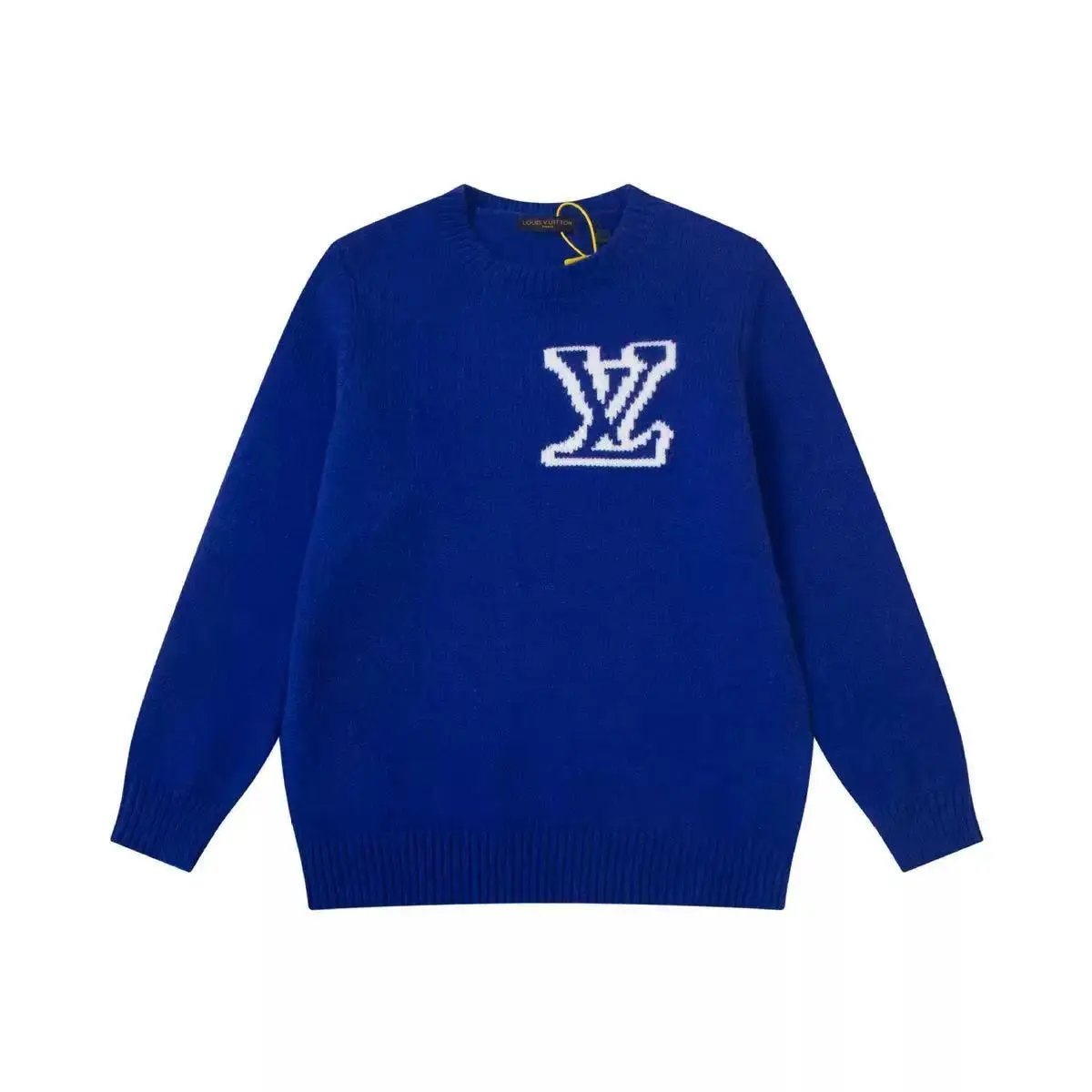 Louis Vuitton Knitwear LV Monogram intarsia crewneck sweater — Blue 1