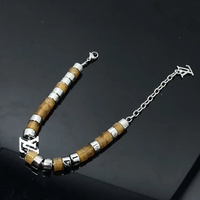 Louis Vuitton Jewelry Cuban Link Bracelet with Monogram Engraving product detail image 76