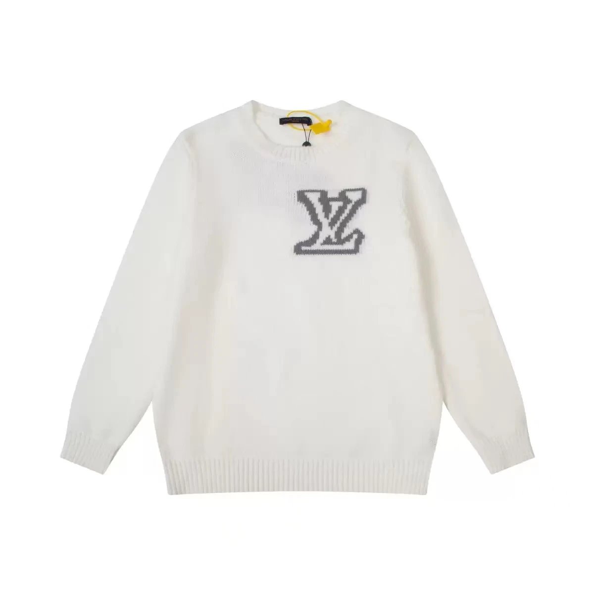 Louis Vuitton Knitwear LV Monogram intarsia crewneck sweater — White 1