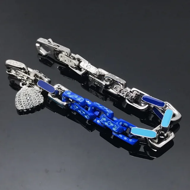 Louis Vuitton Jewelry Cuban Link Bracelet with Monogram Engraving product detail image 56