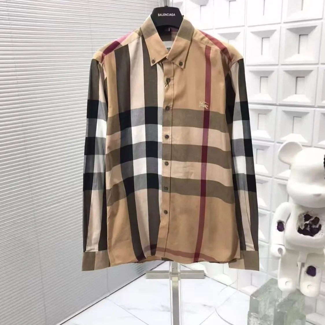 Burberry Shirts Check Button-Down Shirt image 4