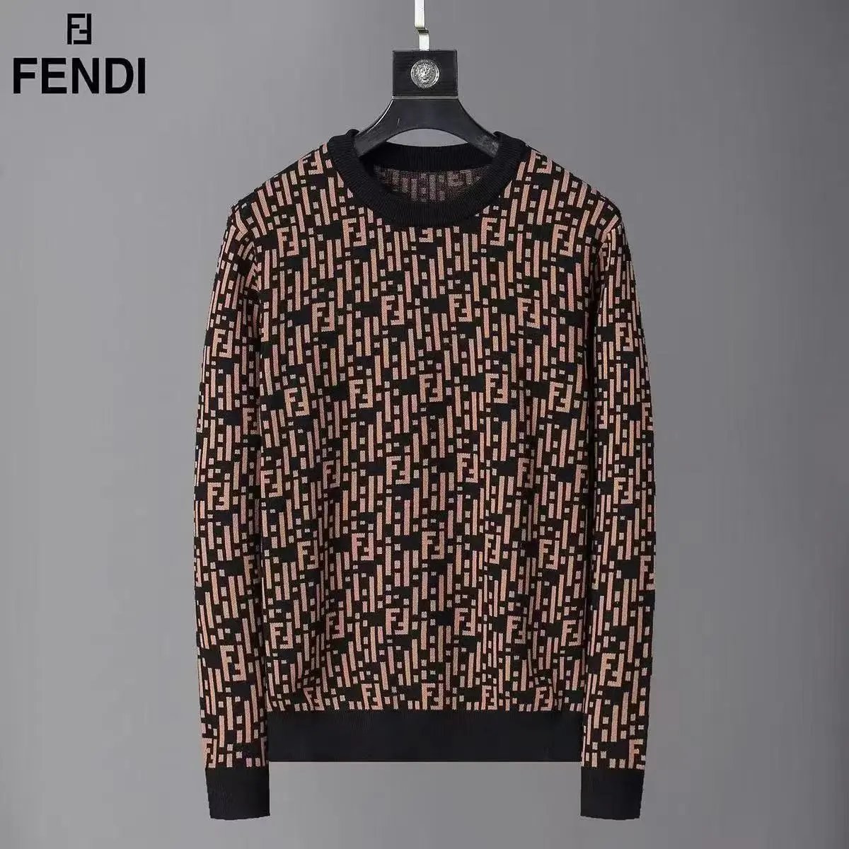 Prada Knitwear Crewneck logo knit sweater — 11