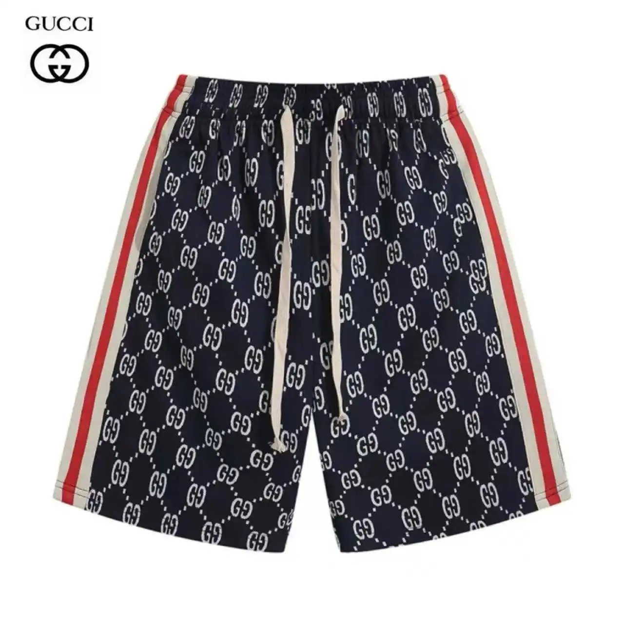 Prada Shorts Elastic-Waist Nylon Logo-Plaque image 4