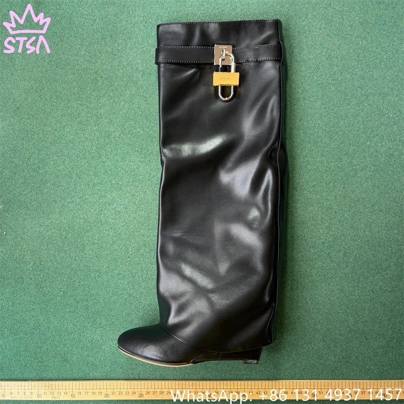 Give*chy Shark Lock Pant Boots - Black