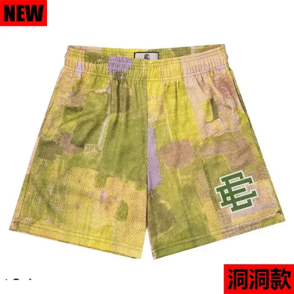Design Mesh Shorts Multicolor Camo Print Short - 1