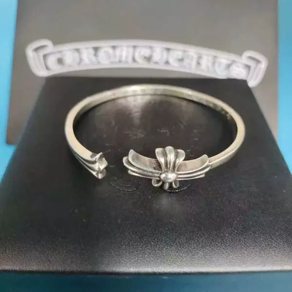 Chrome Hearts Spike Cuff Silver Bracelet Jewelry - 13