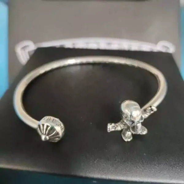 Chrome Hearts Spike Cuff Silver Bracelet Jewelry - 12