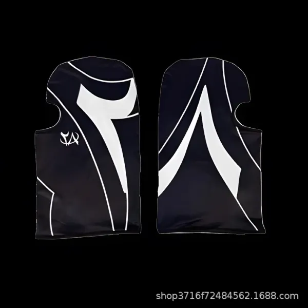 Design Abstract Graphic Vest-Top Black / White - 1