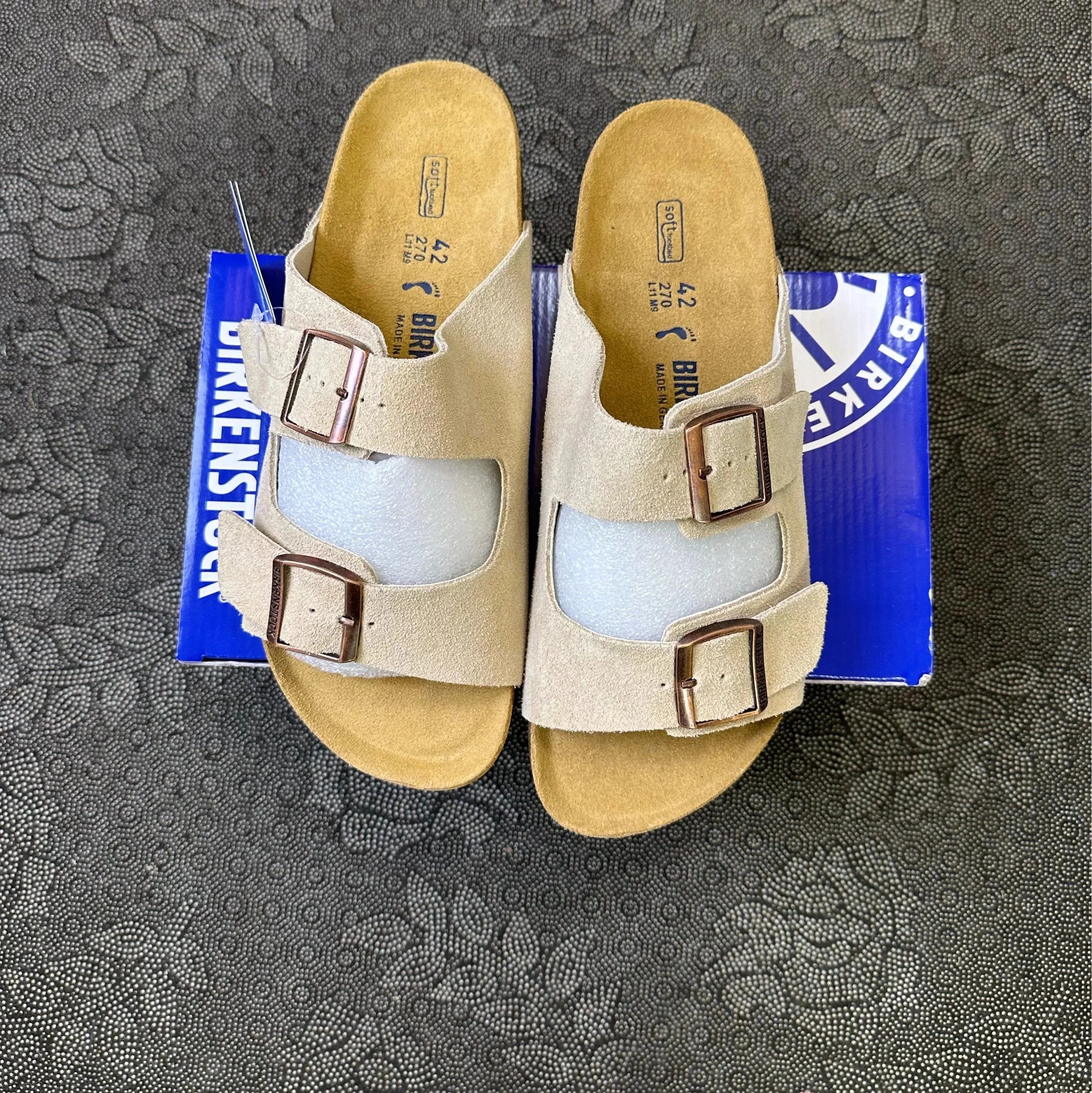 Two-Strap Sandals, Sand Color