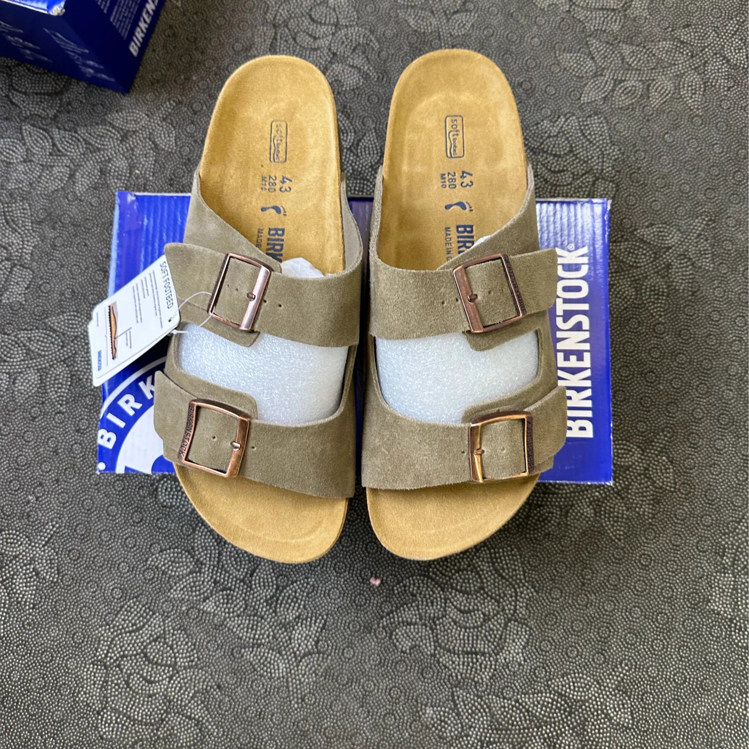 Two-Strap Sandals Sage Green