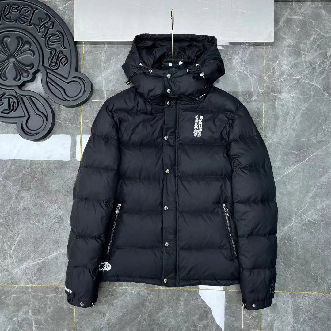 Cro Embroidery Series Hooded Down Jacket
