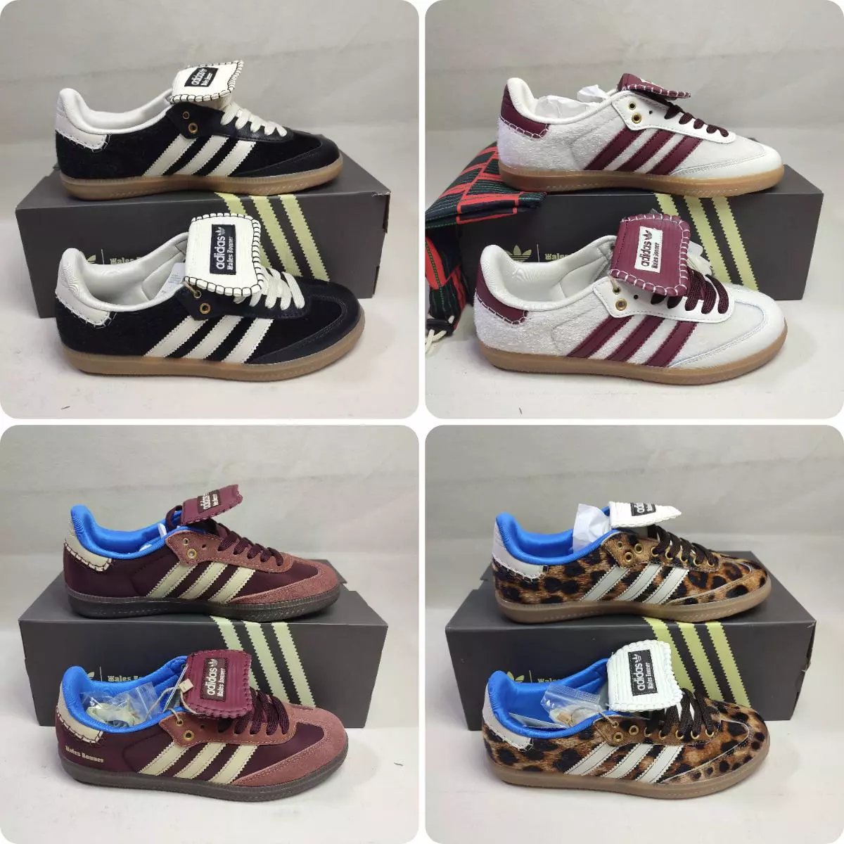 FX Batch Wales Bonner x Adidas Originals Samba Pony Tonal Round-Toe Samba Sneakers Long Tongue Samba Shoes