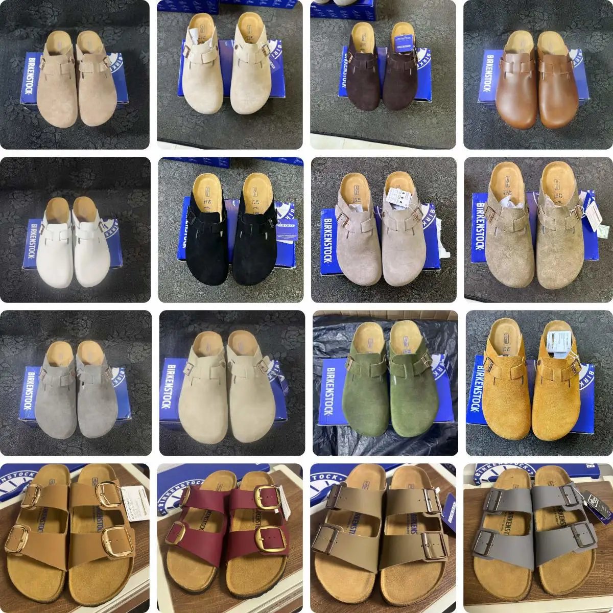 Birkenstock Boston Clog Lightweight Casual Closed-Toe Slippers Most Popular Slides