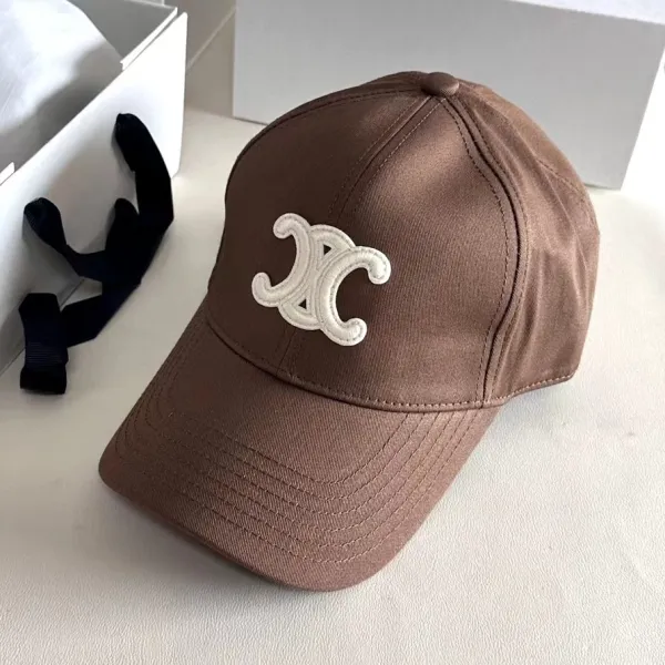 Chanel CC Logo Brown Baseball Cap - 1