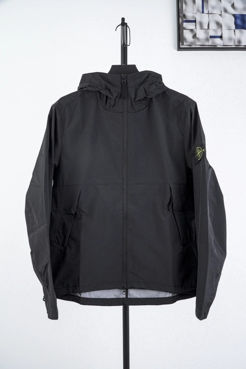 Arm Island Logo Hooded Windbreaker