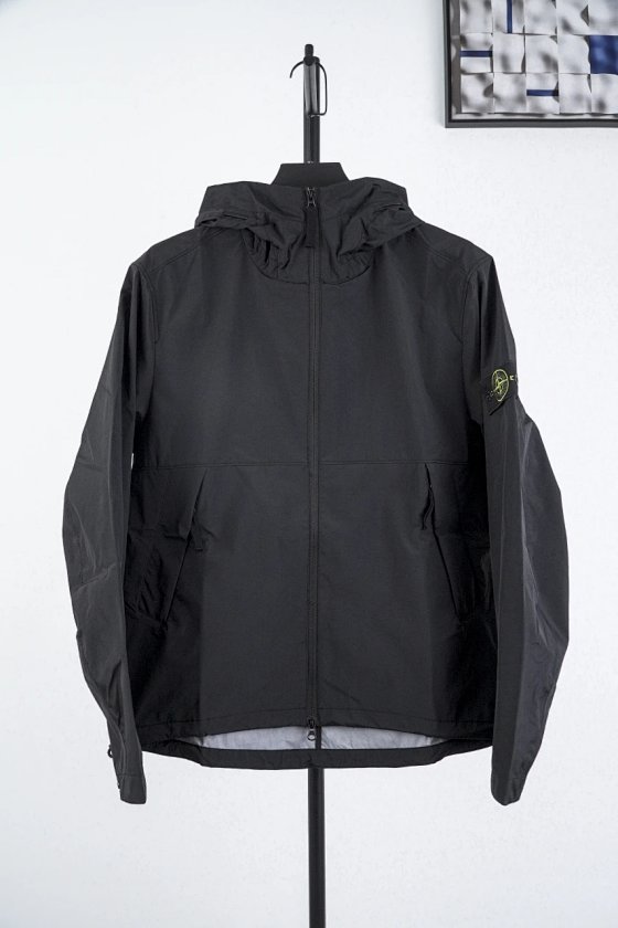 【P Edition】Stone Island 21FW Arm Island Logo Hooded Windbreaker