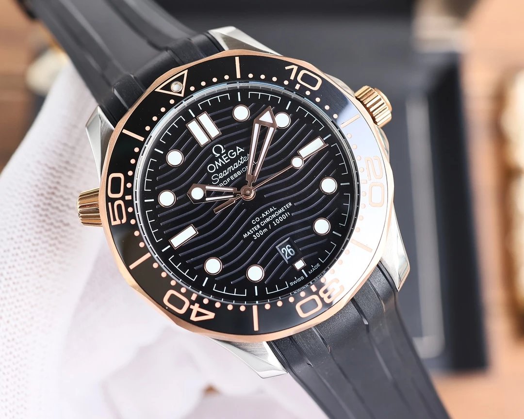 Omega Seamaster Professional 300M Co-Axial Master Chronometer Black Dial Mechanical Watch Watches - 10