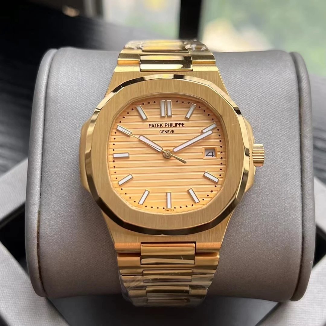 Full Gold Case · Gold Dial Steel Band