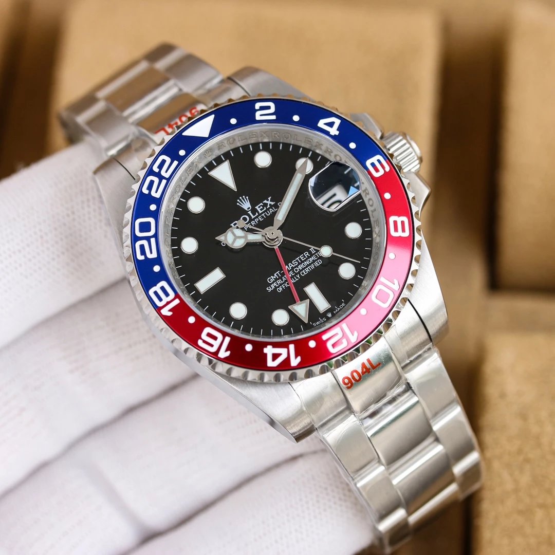 [Coca Cola Circle] Silver shell, black plate, three bead steel strip, mineral reinforced mirror glass