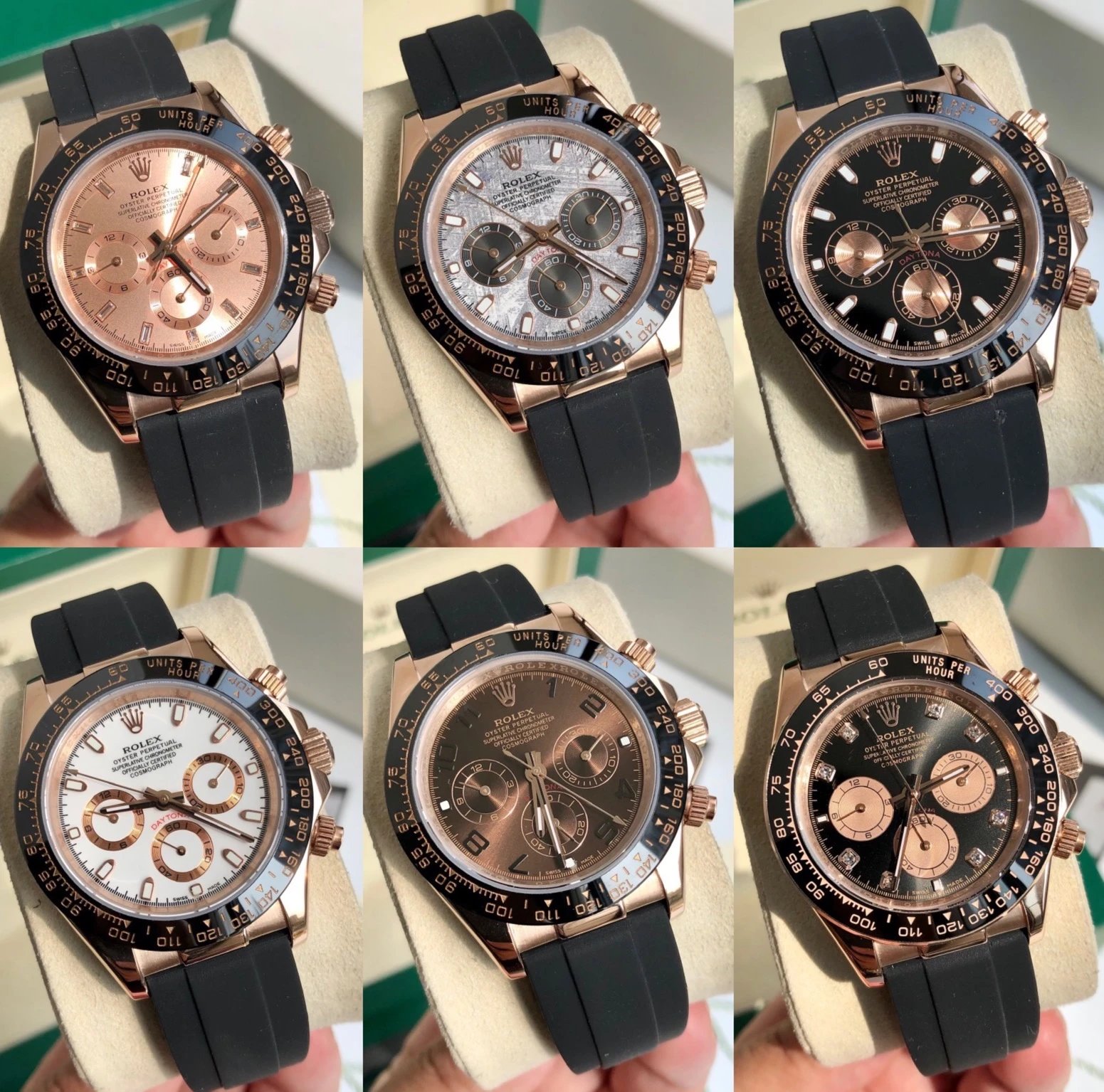 【 DX105-6 】 Watch Rose Gold Watch 40mm Sapphire Mechanical Watch Tape Watch