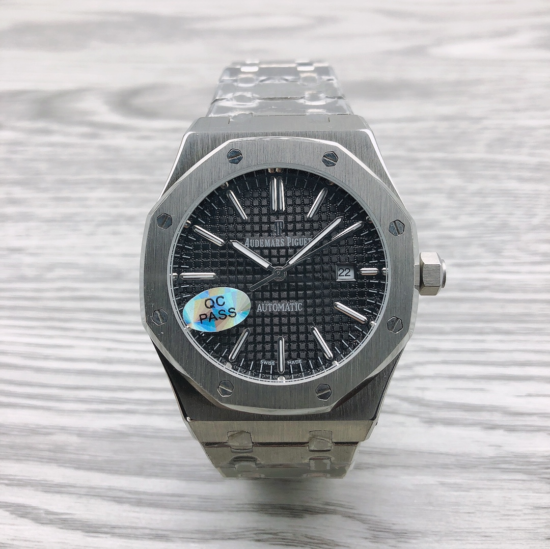 Silver shell, black plate, steel strip