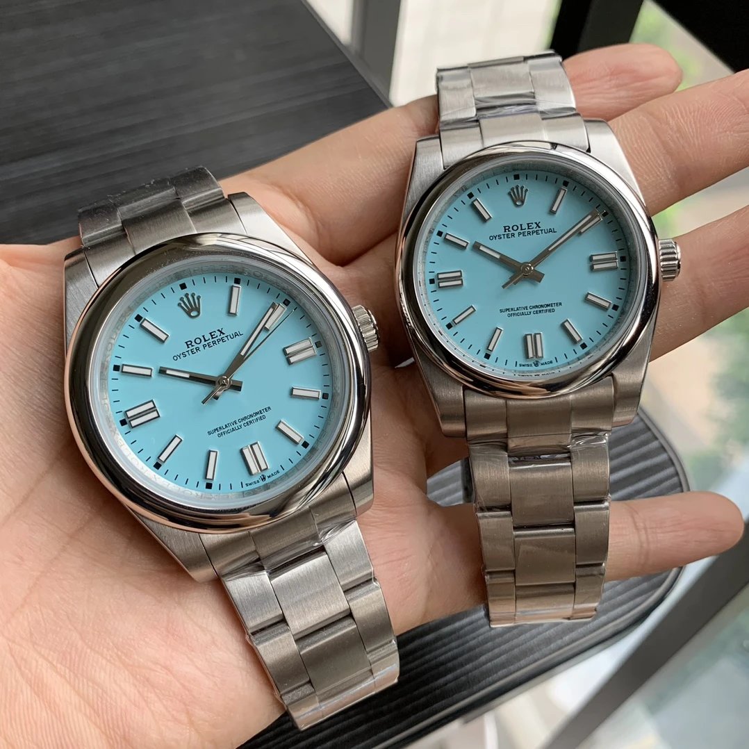 Silver Shell, Tiffany Blue Plate, Steel Belt