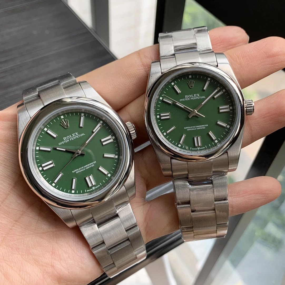 Silver Shell · Peacock Green Plate · Steel Belt