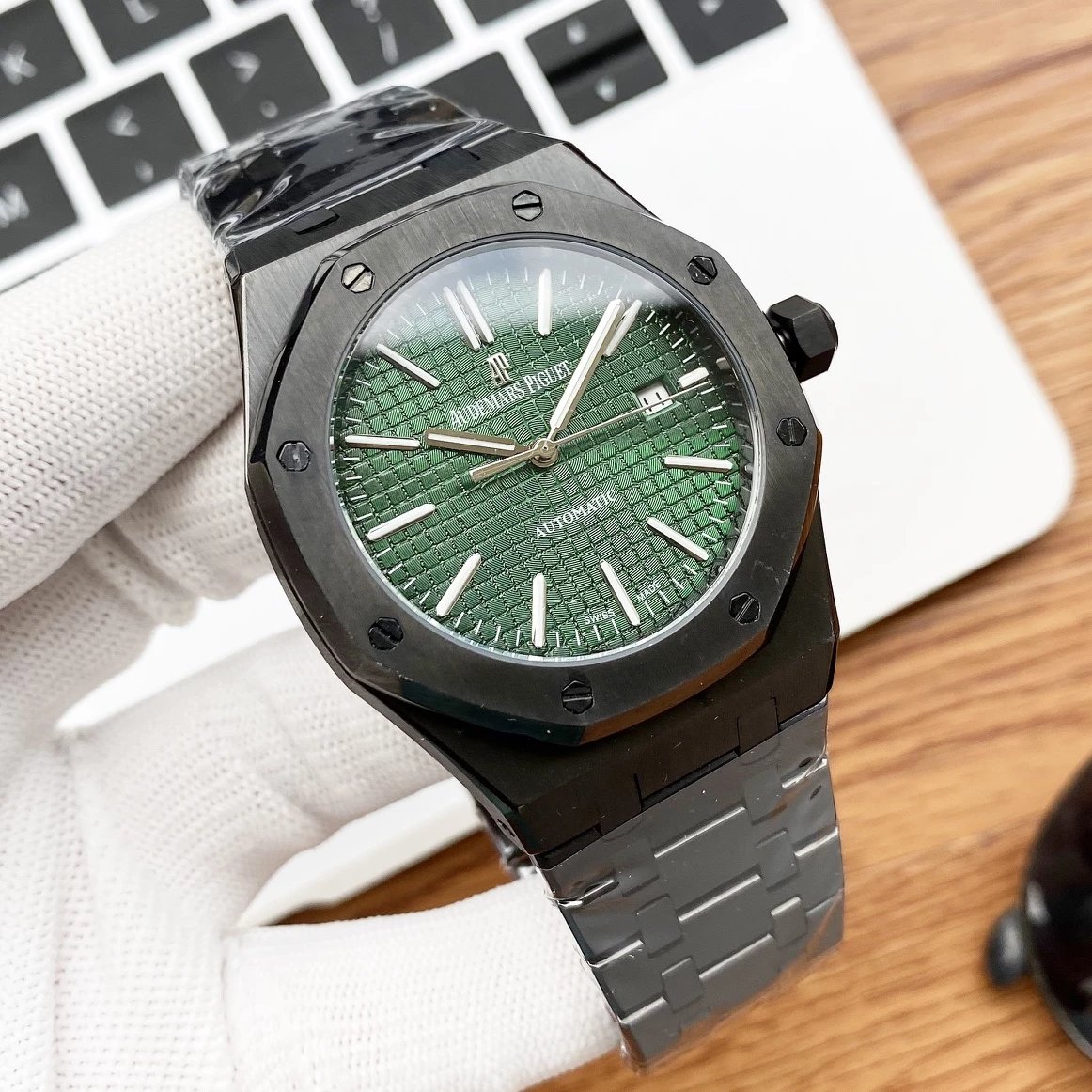 Audemars Piguet Royal Oak Offshore Automatic Silver Dial Black Ceramic Watch Watches - 6