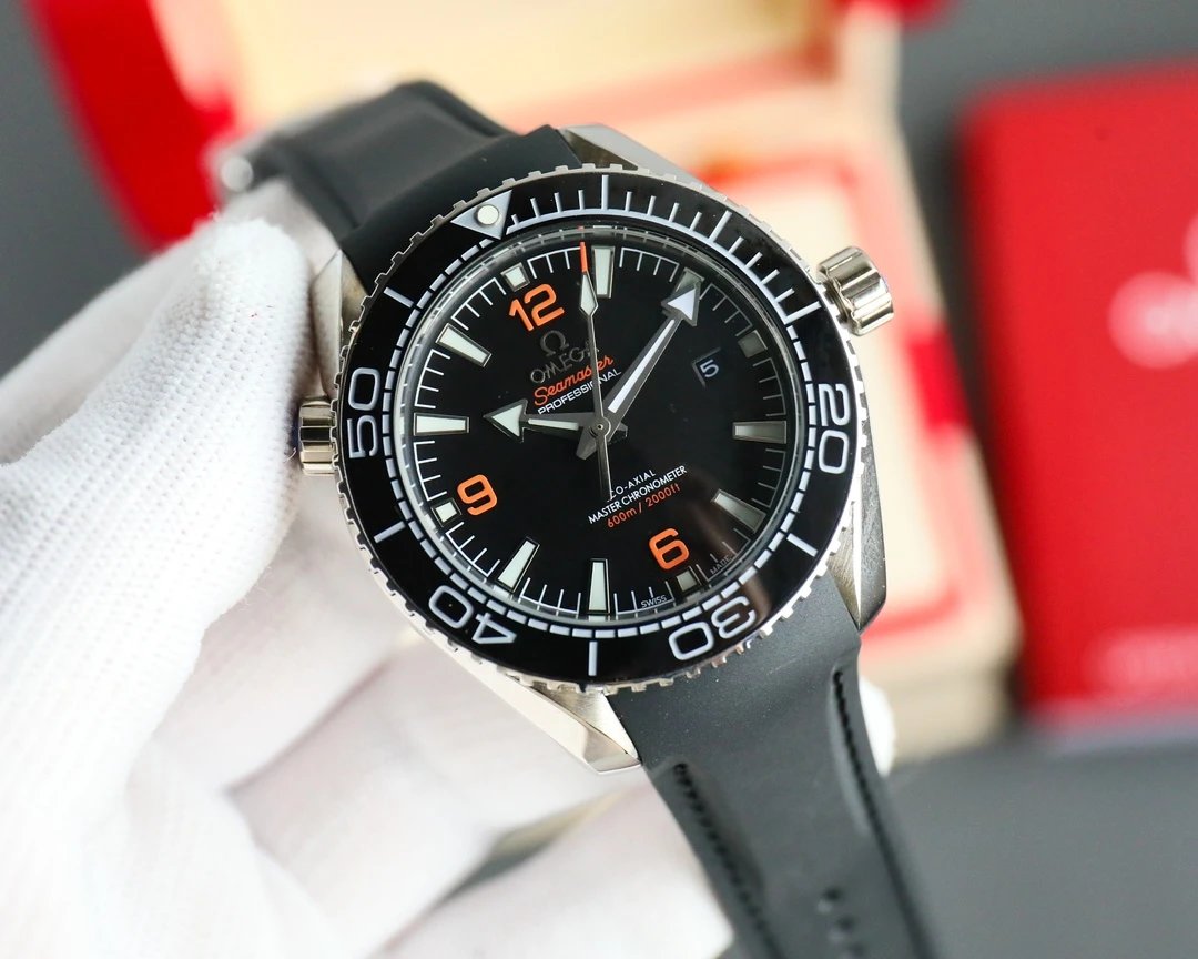 Omega Seamaster Professional Chronometer Gray and Orange Mechanical Watch Watches - 20