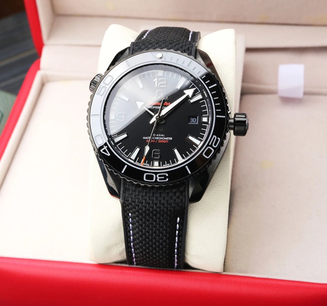 Omega Seamaster Professional Chronometer Gray and Orange Mechanical Watch Watches - 8