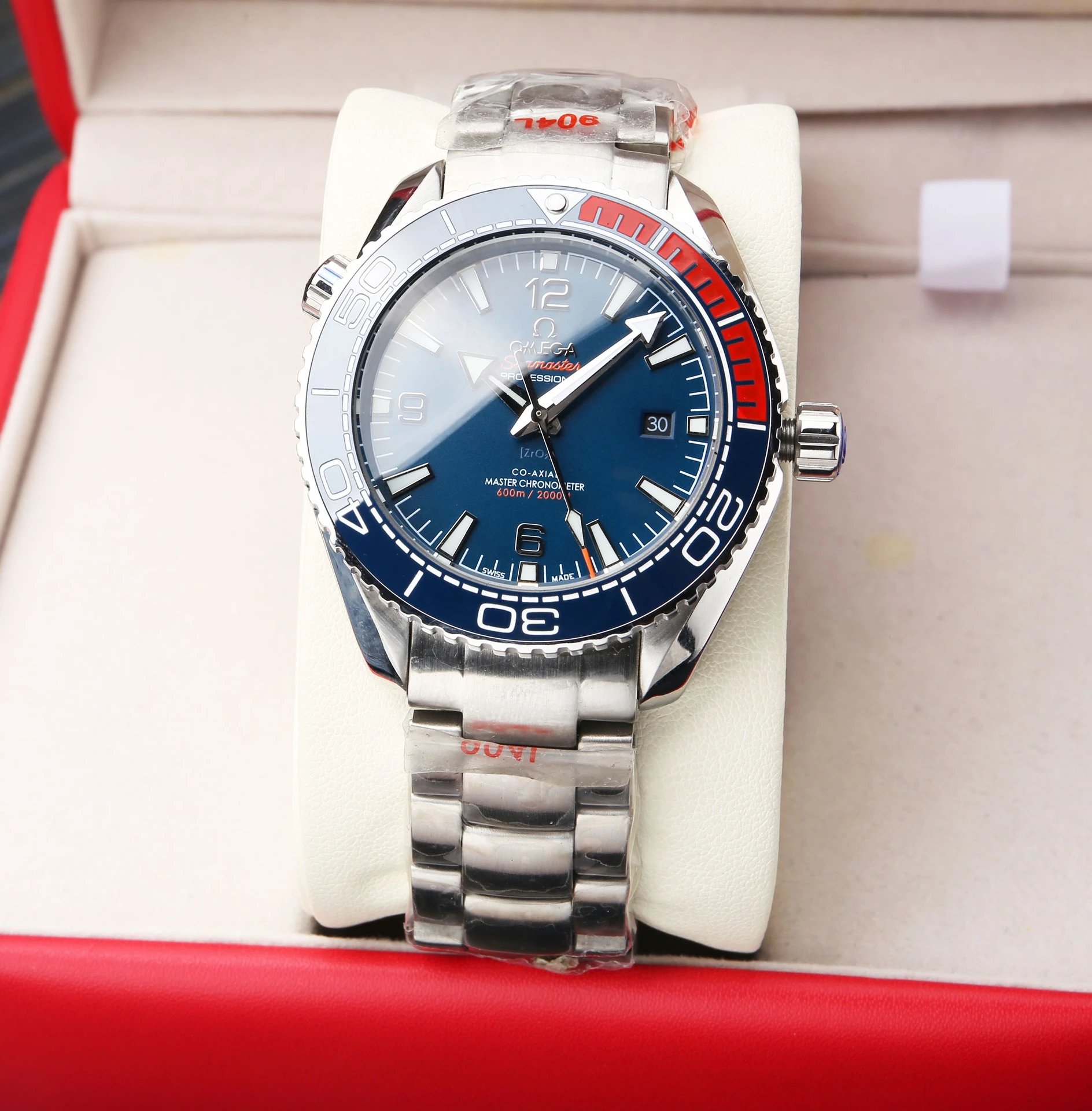Omega Seamaster Professional Chronometer Gray and Orange Mechanical Watch Watches - 15