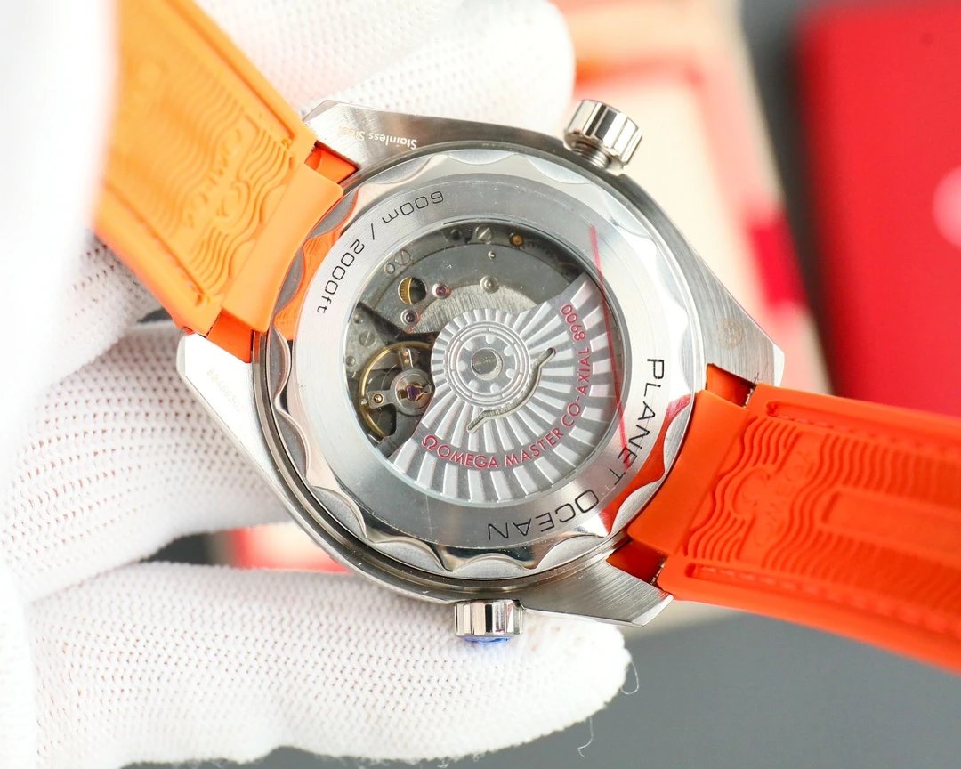 Omega Seamaster Professional Chronometer Gray and Orange Mechanical Watch Watches - 27