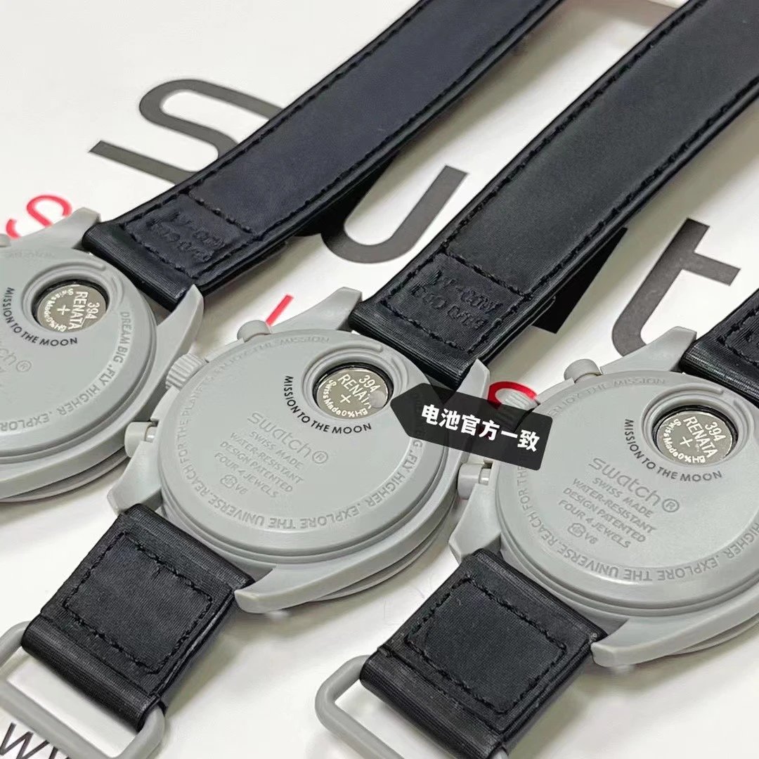 Omega x Swatch Speedmaster MoonSwatch Gray Mechanical Watch Watches - 24