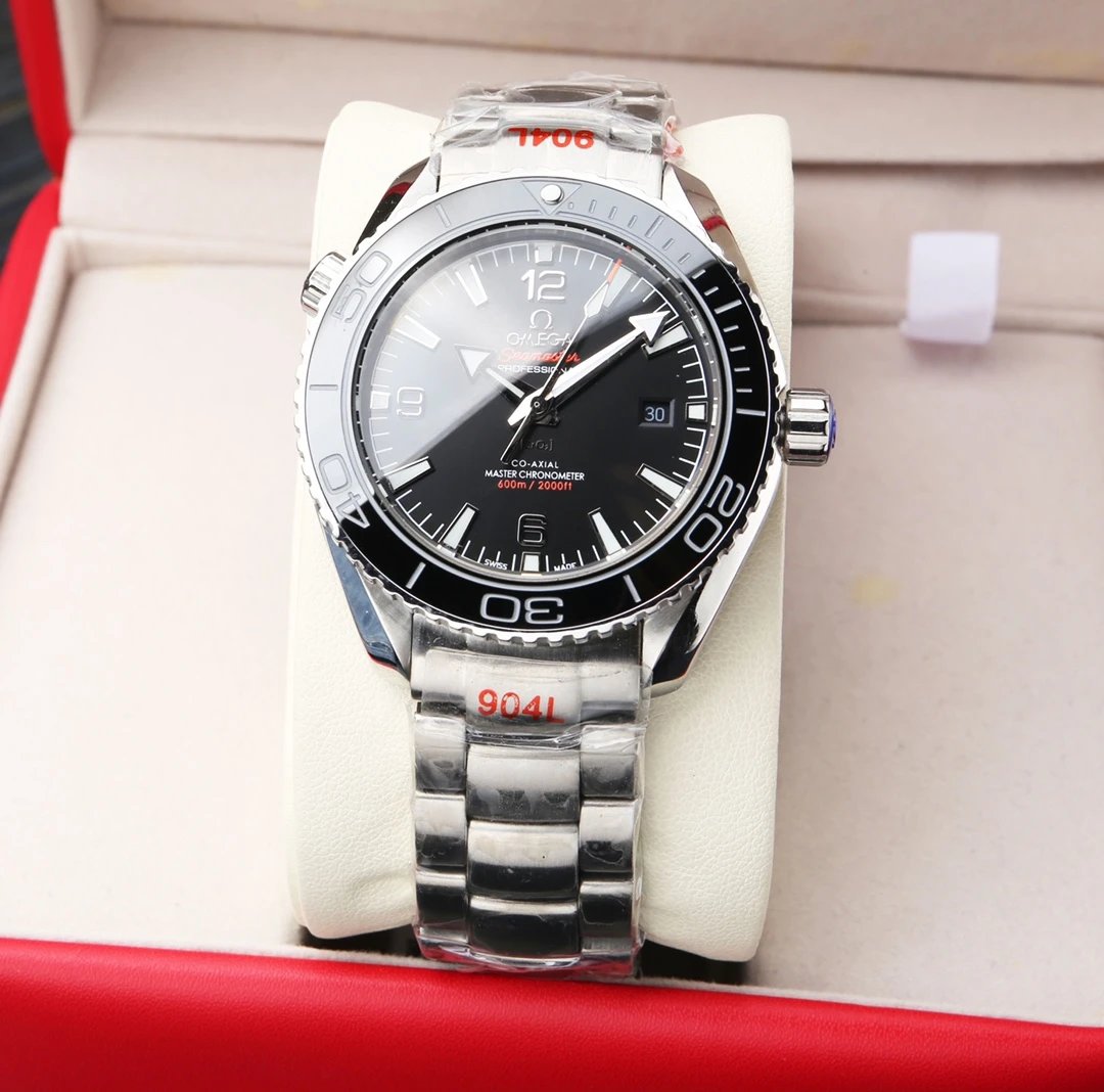 Omega Seamaster Professional Chronometer Gray and Orange Mechanical Watch Watches - 12
