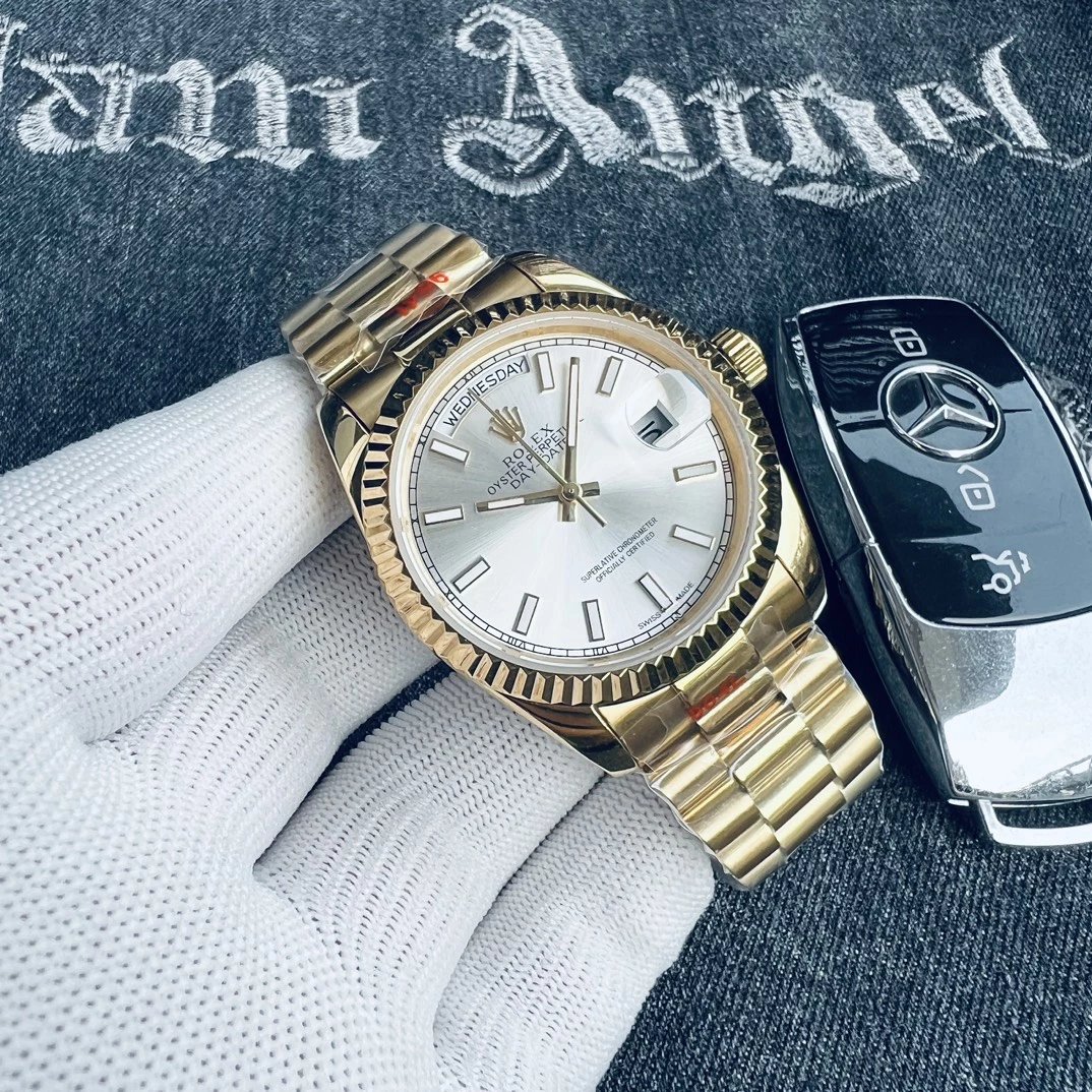 Rolex Oyster Perpetual Day-Date 40 Gray Dial Mechanical Watch Watches - 10