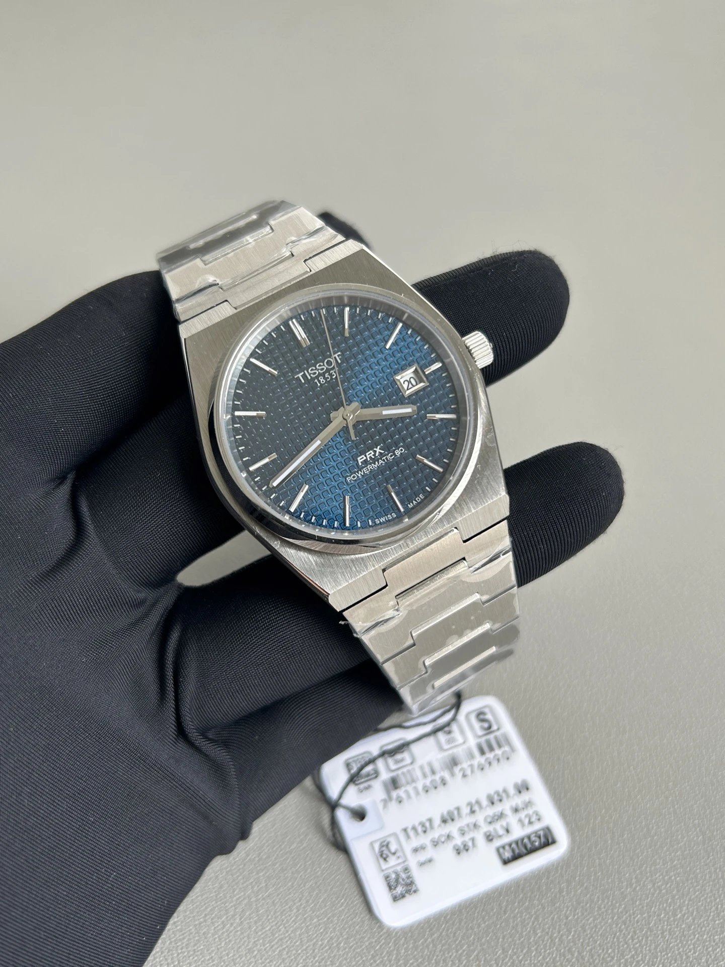 Silver Case with Blue Dial & Steel Bracelet