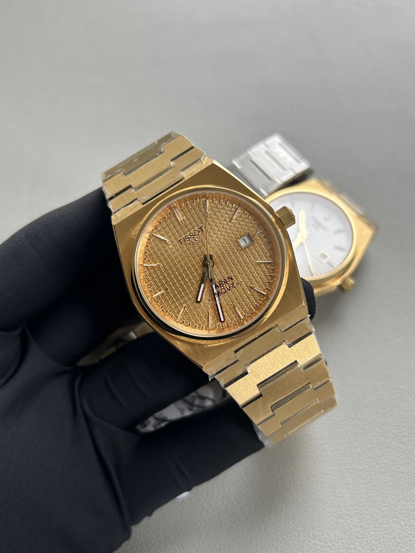 Gold Case with Gold Dial & Steel Bracelet