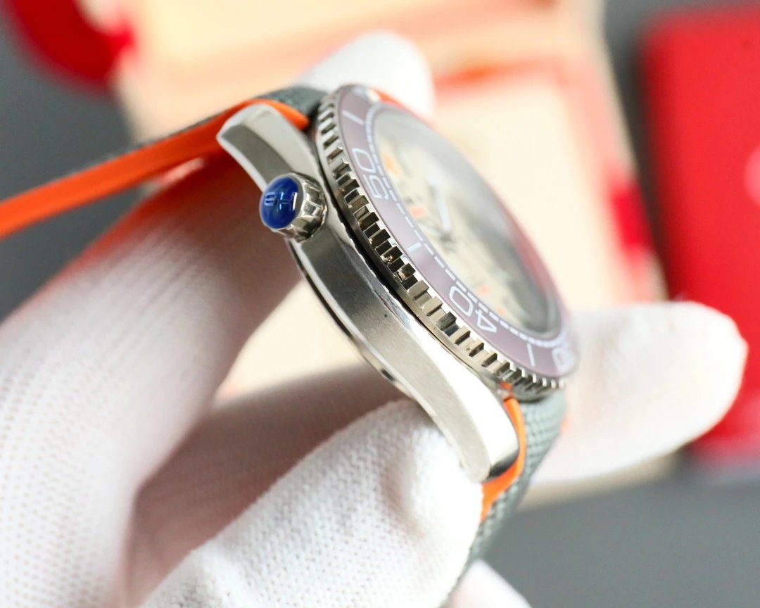 Omega Seamaster Professional Chronometer Gray and Orange Mechanical Watch Watches - 25