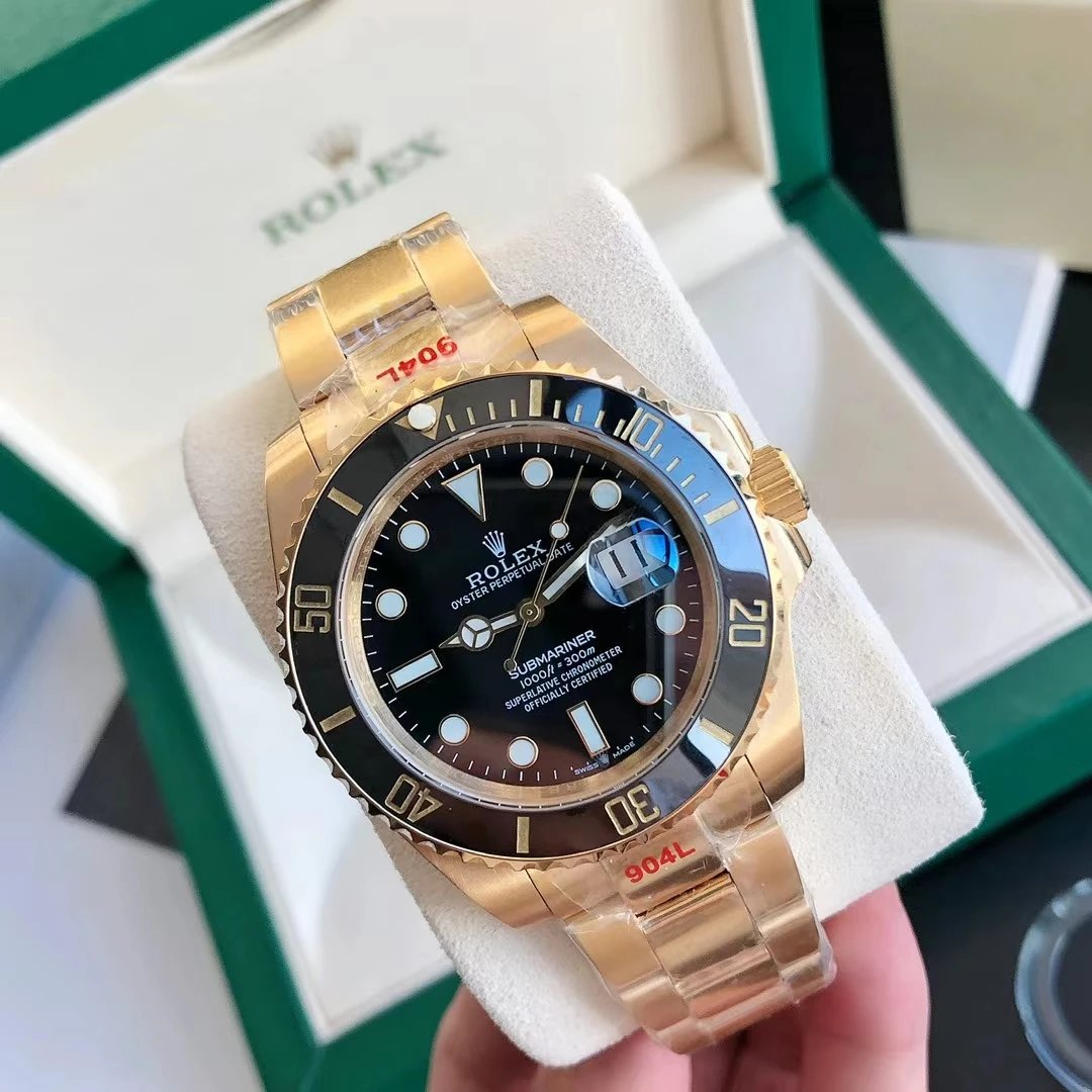 Rolex Submariner 116618LN Gold Black Dial Mechanical Watch - 25