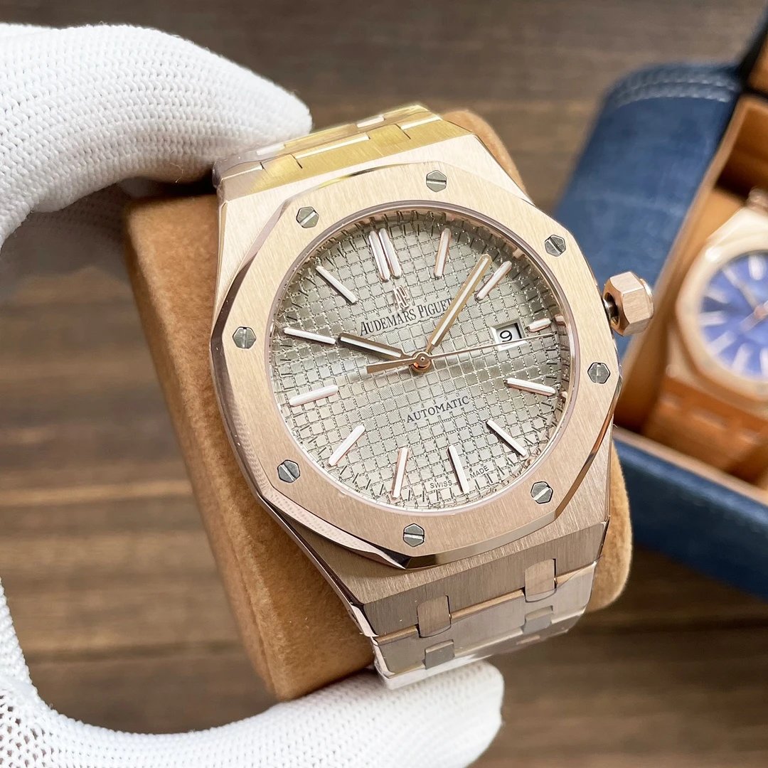 Rose Gold Case·Grey Dial Steel Band